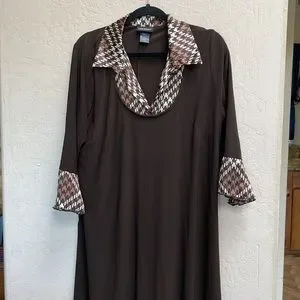 lane bryant brown dress Dress Casual Maxi By Lane Bryant In Multi-colored, Size: 2x